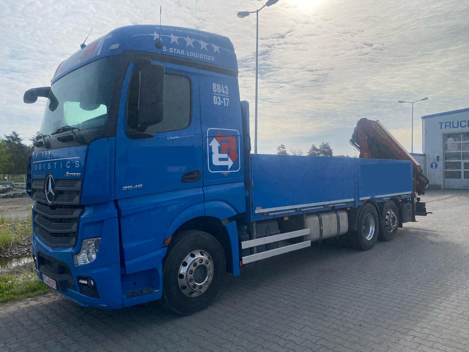 MB ACTROS 2545 6x2-4 EURO6 SKRZYNIA Z HDS PALFINGER PK20001